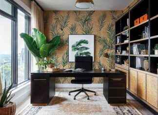 Tropical Eclectic Office and Guest Room Transformation – Decorilla Interior Design tropical-eclectic-office-and-guest-room-transformation-decorilla-nterior-design