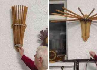 Vintage 100-Year-Old Clothes Dryer: Umbrella Design Unfolds vintage-100-year-old-clothes-dryer-umbrella-design-unfolds