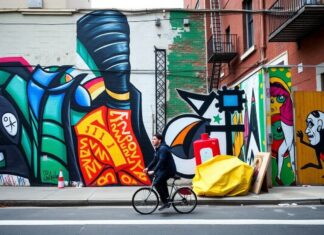 The Intersection of Art and Urban Living: A Colorful Canvas The Intersection of Art and Urban Life: A Vibrant Canvas